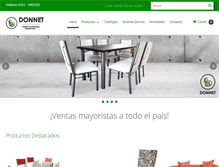 Tablet Screenshot of mueblesdonnet.com.ar